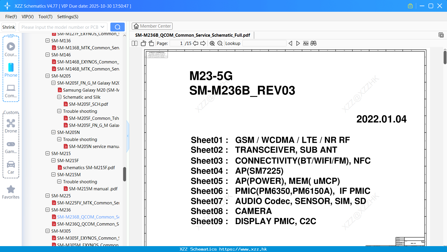 Samsung SM-M236B_QCOM_Common_Service_Schematic_Full